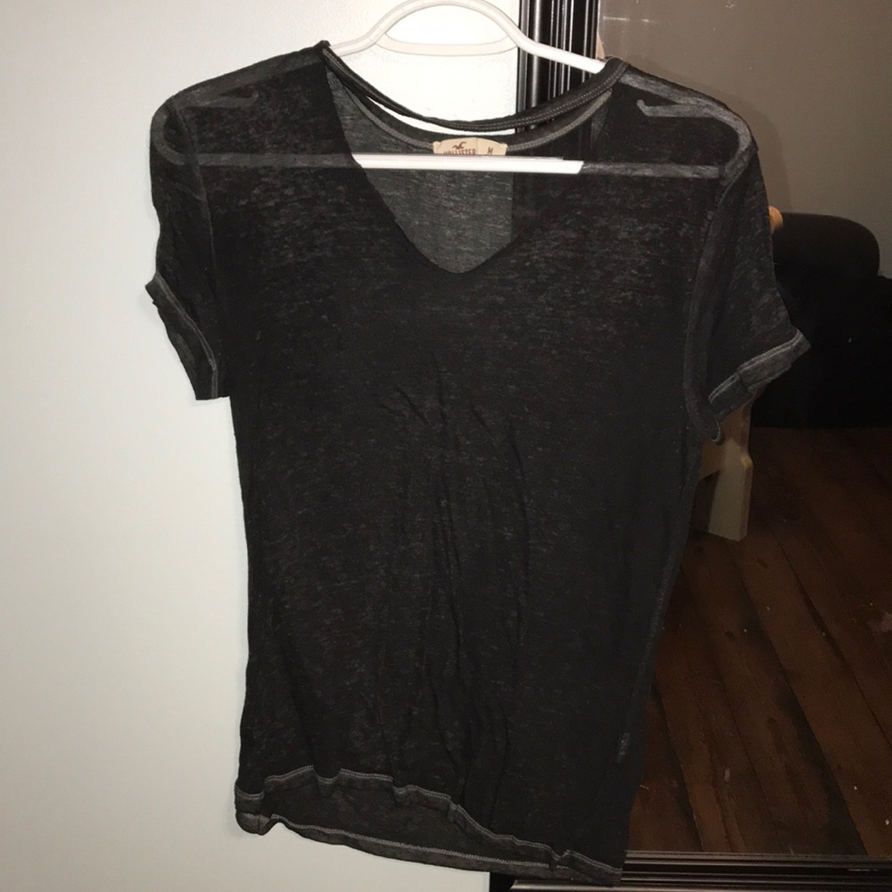 Mesh shirt with cutout from Hollister